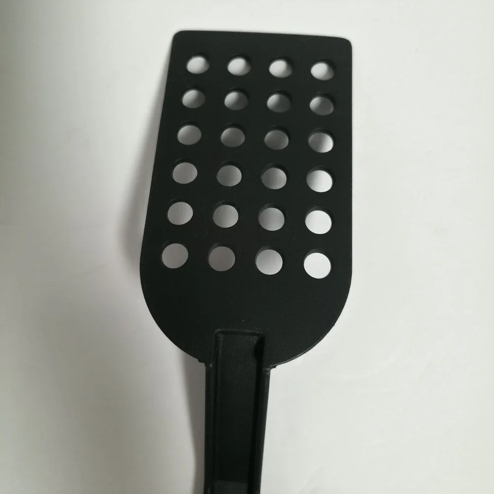 Vintage T-Fal Black Nylon Slotted Spatula Turner Holes Flipper Cooking Utensil